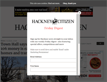 Tablet Screenshot of hackneycitizen.co.uk